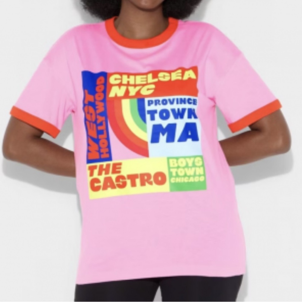 Target Pink and Orange pride tee
